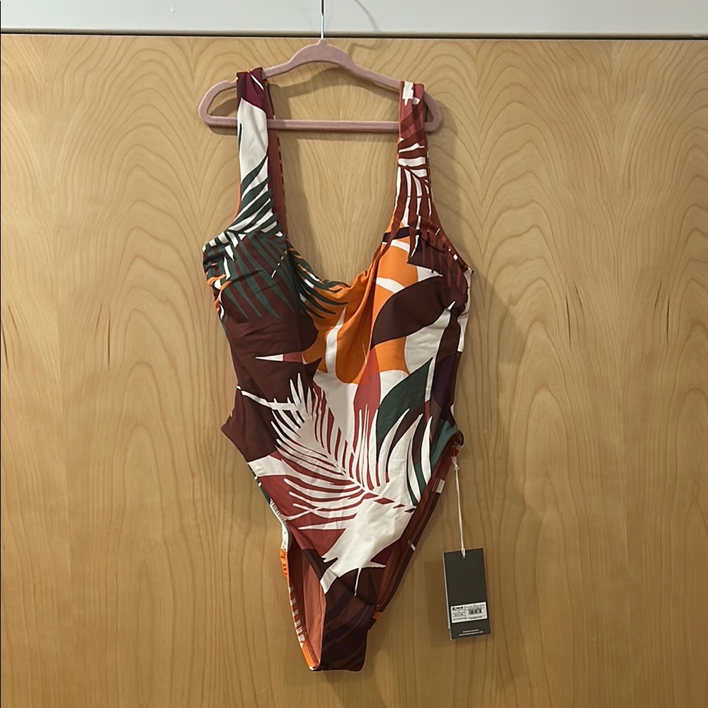 NWT + Liner: Vitamin A Multicolor Tropical One-Piece Swimsuit